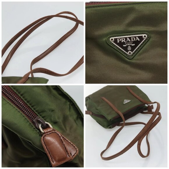 PRADA Shoulder Bag Nylon Khaki Auth 119570 - Picture 16 of 16